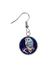 I LOVE OWL Circle Earrings front