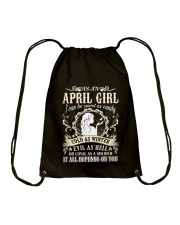 AS AN APRIL GIRL I CAN BE SWEET AS CANDY Drawstring Bag thumbnail