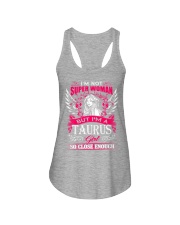 TAURUS GIRL I'M NOT SUPER WOMAN Ladies Flowy Tank thumbnail