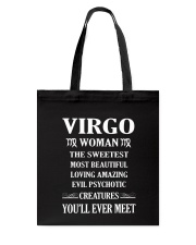 VIRGO WOMAN THE SWEETEST MOST BEAUTIFUL Tote Bag thumbnail