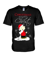 Christmas begin with Christ V-Neck T-Shirt thumbnail