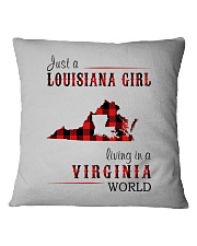 JUST A LOUISIANA GIRL IN A VIRGINIA WORLD Square Pillowcase thumbnail