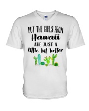 THE GIRLS FROM HAWAII JUST A LITTLE BIT BETTER V-Neck T-Shirt thumbnail