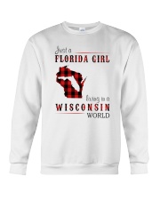 JUST A FLORIDA GIRL IN A WISCONSIN WORLD Crewneck Sweatshirt thumbnail