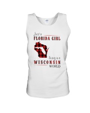 JUST A FLORIDA GIRL IN A WISCONSIN WORLD Unisex Tank thumbnail