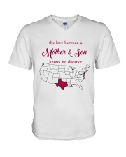 TEXAS NEW JERSEY THE LOVE MOTHER AND SON V-Neck T-Shirt thumbnail