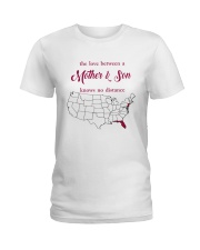 FLORIDA NEW JERSEY THE LOVE MOTHER AND SON Ladies T-Shirt thumbnail