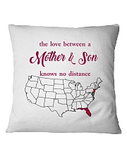 FLORIDA NEW JERSEY THE LOVE MOTHER AND SON Square Pillowcase thumbnail