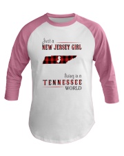 JUST A NEW JERSEY GIRL IN A TENNESSEE WORLD Baseball Tee thumbnail