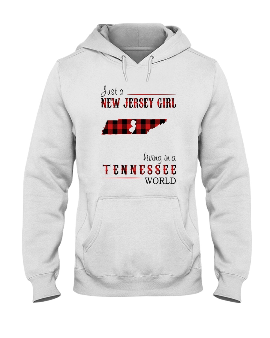 JUST A NEW JERSEY GIRL IN A TENNESSEE WORLD Hooded Sweatshirt