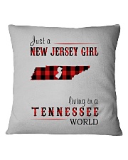 JUST A NEW JERSEY GIRL IN A TENNESSEE WORLD Square Pillowcase thumbnail