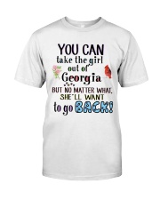 YOU CAN TAKE THE GIRL OUT OF GEORGIA Classic T-Shirt thumbnail