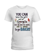 YOU CAN TAKE THE GIRL OUT OF GEORGIA Ladies T-Shirt front