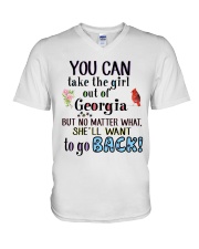 YOU CAN TAKE THE GIRL OUT OF GEORGIA V-Neck T-Shirt thumbnail