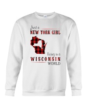 JUST A NEW YORK GIRL IN A WISCONSIN WORLD Crewneck Sweatshirt thumbnail