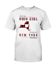 JUST AN OHIO GIRL IN A NEW YORK WORLD Classic T-Shirt thumbnail