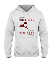 JUST AN OHIO GIRL IN A NEW YORK WORLD Hooded Sweatshirt front