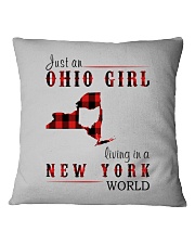 JUST AN OHIO GIRL IN A NEW YORK WORLD Square Pillowcase thumbnail