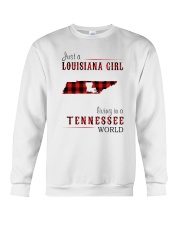 JUST A LOUISIANA GIRL IN A TENNESSEE WORLD Crewneck Sweatshirt thumbnail