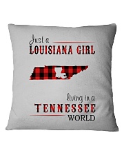 JUST A LOUISIANA GIRL IN A TENNESSEE WORLD Square Pillowcase thumbnail