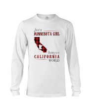 JUST A MINNESOTA GIRL IN A CALIFORNIA WORLD Long Sleeve Tee thumbnail