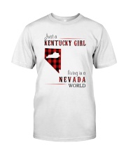 JUST A KENTUCKY GIRL IN A NEVADA WORLD Classic T-Shirt thumbnail