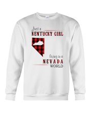 JUST A KENTUCKY GIRL IN A NEVADA WORLD Crewneck Sweatshirt thumbnail