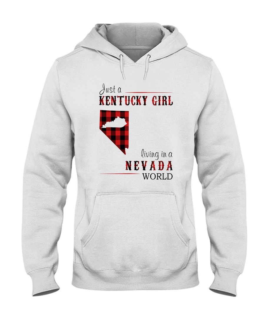 JUST A KENTUCKY GIRL IN A NEVADA WORLD Hooded Sweatshirt