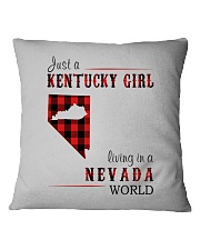 JUST A KENTUCKY GIRL IN A NEVADA WORLD Square Pillowcase thumbnail