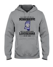 LIVE IN MISSISSIPPI BUT LOUISIANA IN MY DNA Hooded Sweatshirt thumbnail