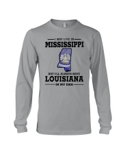 LIVE IN MISSISSIPPI BUT LOUISIANA IN MY DNA Long Sleeve Tee thumbnail