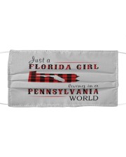 JUST A FLORIDA GIRL IN A PENNSYLVANIA WORLD Cloth face mask thumbnail