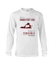 JUST A CONNECTICUT GIRL IN A VIRGINIA WORLD Long Sleeve Tee thumbnail
