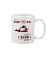 JUST A CONNECTICUT GIRL IN A VIRGINIA WORLD Mug thumbnail