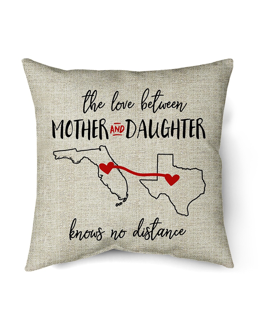 FLORIDA TEXAS THE LOVE MOTHER AND DAUGHTER Indoor Pillow - 16” x 16”