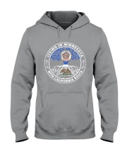 LIVING IN MINNESOTA WITH CALIFORNIA ROOTS Hooded Sweatshirt thumbnail