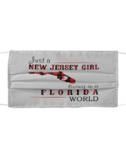 JUST A NEW JERSEY GIRL IN A FLORIDA WORLD Cloth face mask thumbnail