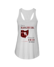 JUST A MARYLAND GIRL IN AN OHIO WORLD Ladies Flowy Tank thumbnail