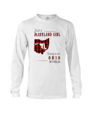 JUST A MARYLAND GIRL IN AN OHIO WORLD Long Sleeve Tee thumbnail