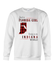 JUST A FLORIDA GIRL IN AN INDIANA WORLD Crewneck Sweatshirt thumbnail
