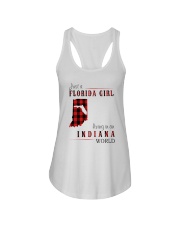 JUST A FLORIDA GIRL IN AN INDIANA WORLD Ladies Flowy Tank thumbnail
