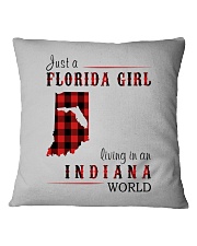 JUST A FLORIDA GIRL IN AN INDIANA WORLD Square Pillowcase thumbnail