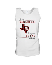 JUST A MARYLAND GIRL IN A TEXAS WORLD Unisex Tank thumbnail