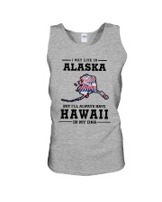 LIVE IN ALASKA BUT I'LL HAVE HAWAII IN MY DNA Unisex Tank thumbnail
