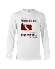 JUST A CALIFORNIA GIRL IN A PENNSYLVANIA WORLD Long Sleeve Tee thumbnail