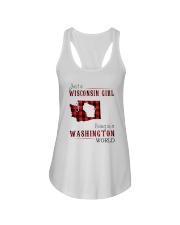 JUST A WISCONSIN GIRL IN A WASHINGTON WORLD Ladies Flowy Tank thumbnail