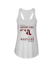 JUST AN ARIZONA GIRL IN A MARYLAND WORLD Ladies Flowy Tank thumbnail