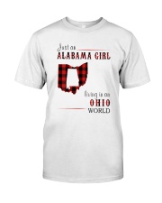 JUST AN ALABAMA GIRL IN AN OHIO WORLD Classic T-Shirt thumbnail