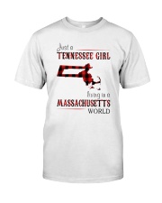 JUST A TENNESSEE GIRL IN A MASSACHUSETTS WORLD Classic T-Shirt thumbnail
