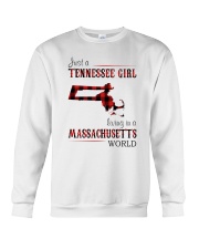 JUST A TENNESSEE GIRL IN A MASSACHUSETTS WORLD Crewneck Sweatshirt thumbnail